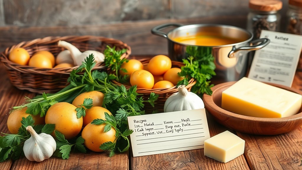 prep ingredients for soup