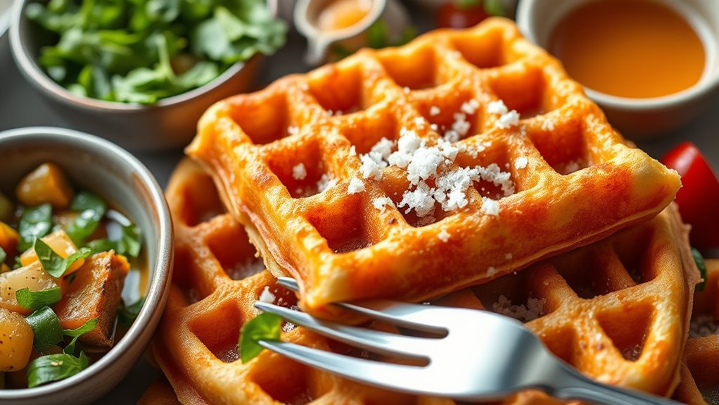 prep ingredients for waffles