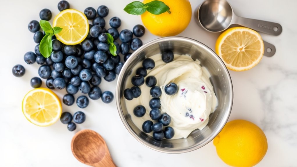 preparation for ice cream