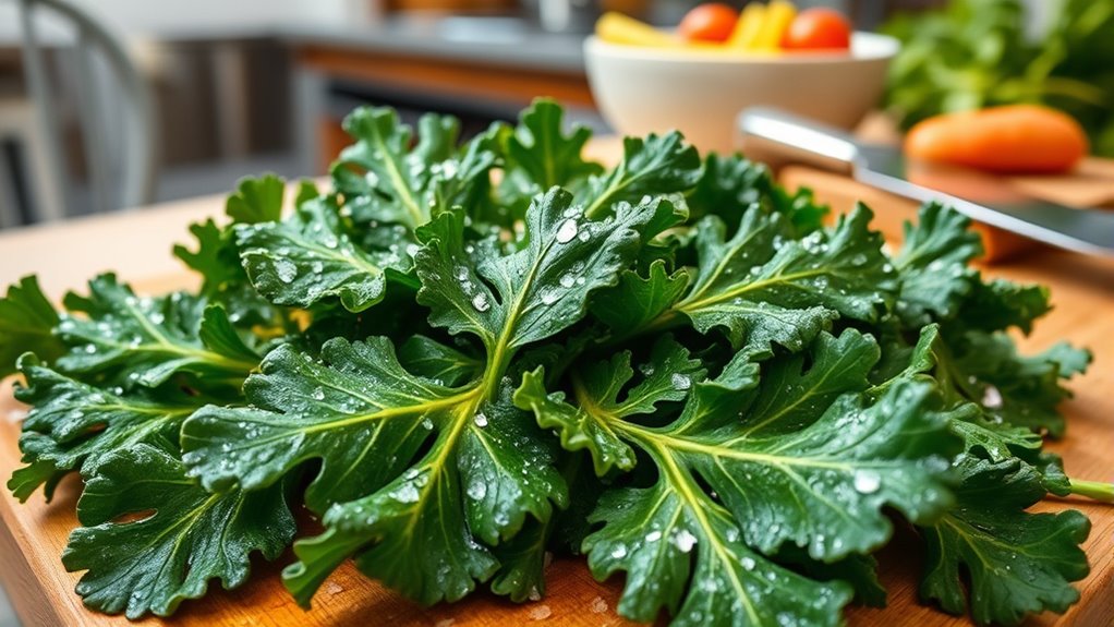 prepare and dress kale