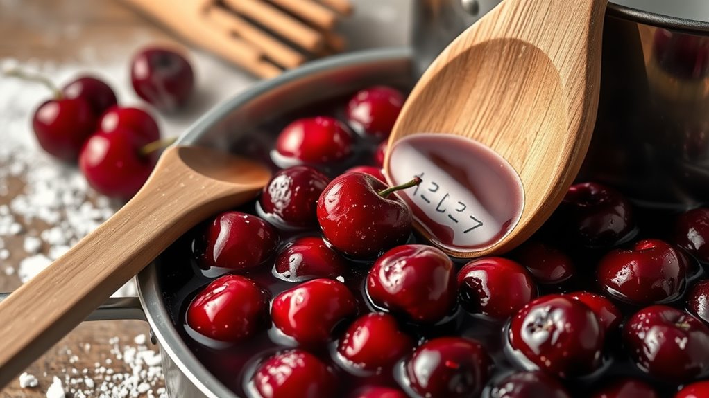prepare cherries for filling