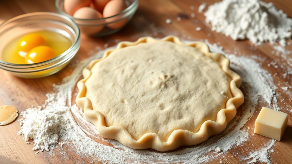 prepare flaky pie crust