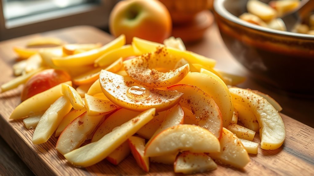 prepare flavorful apple filling