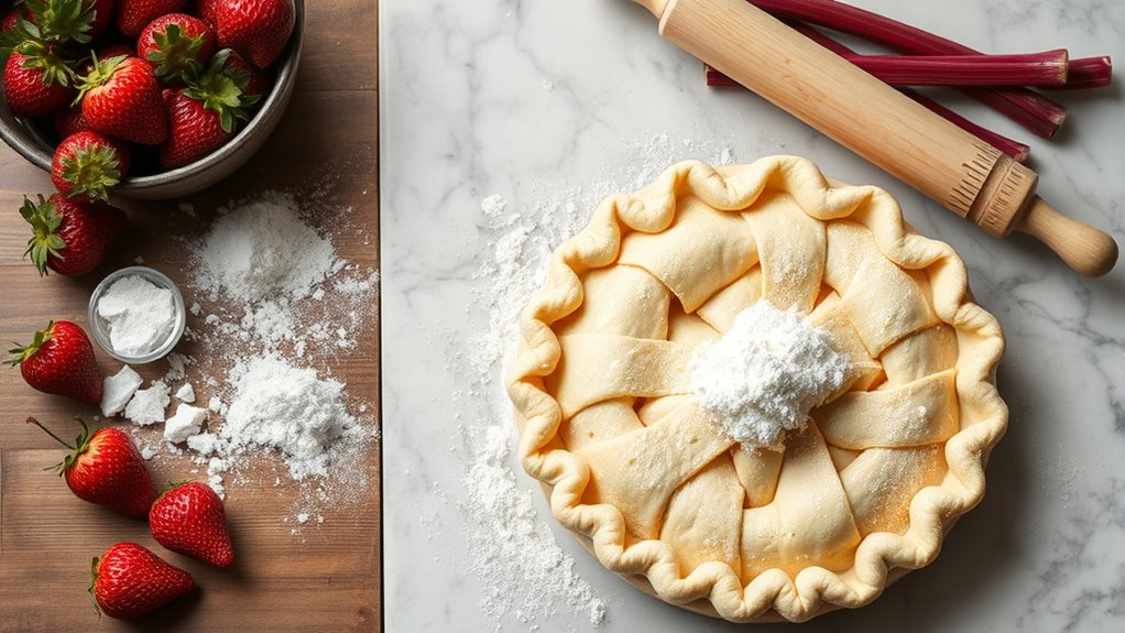 prepare fresh pie ingredients