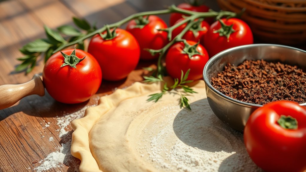 prepare ingredients and workspace