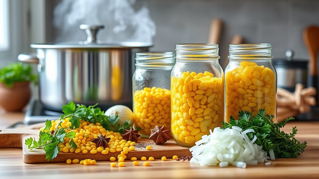 prepare ingredients for soup