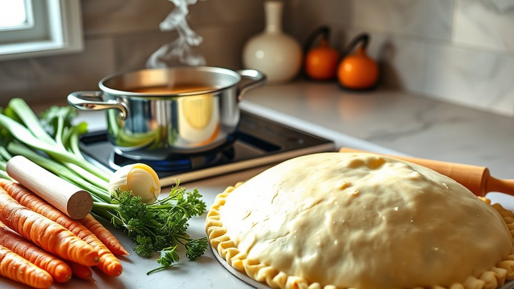 prepare ingredients for soup
