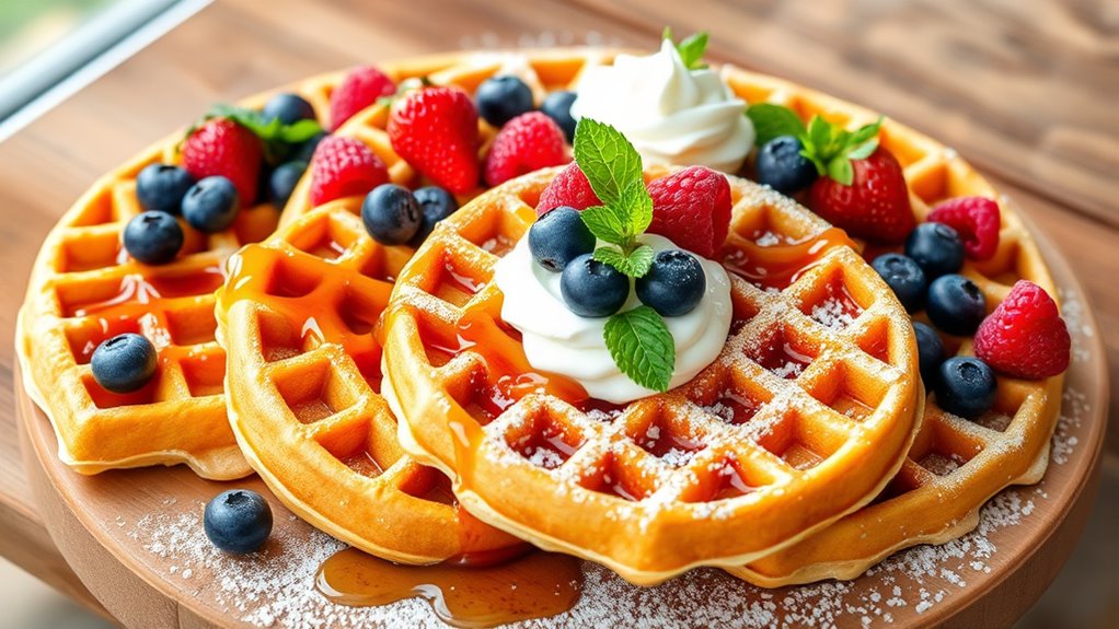 prepare ingredients for waffles