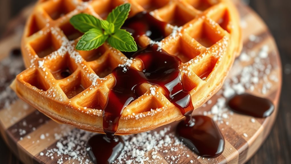 prepare ingredients for waffles