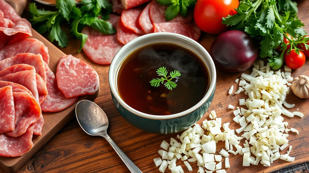 prepare ingredients simmer flavors