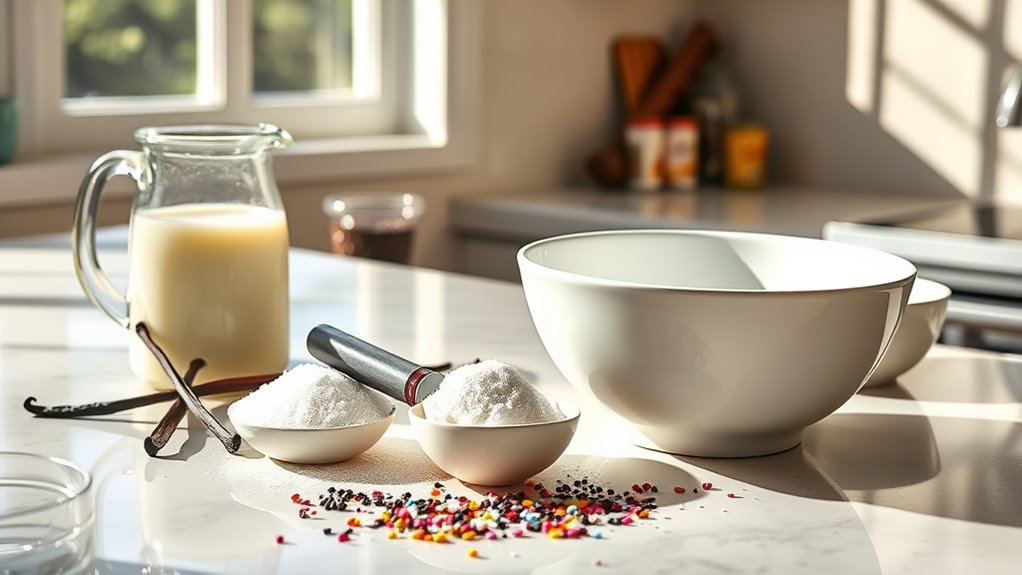 prepare measure whisk churn