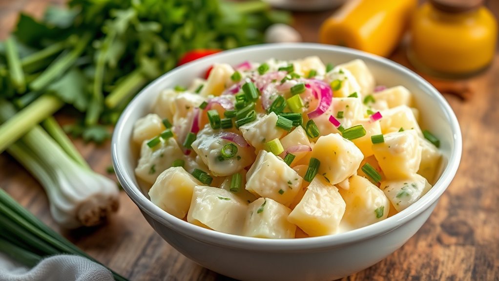 prepare potatoes and eggs