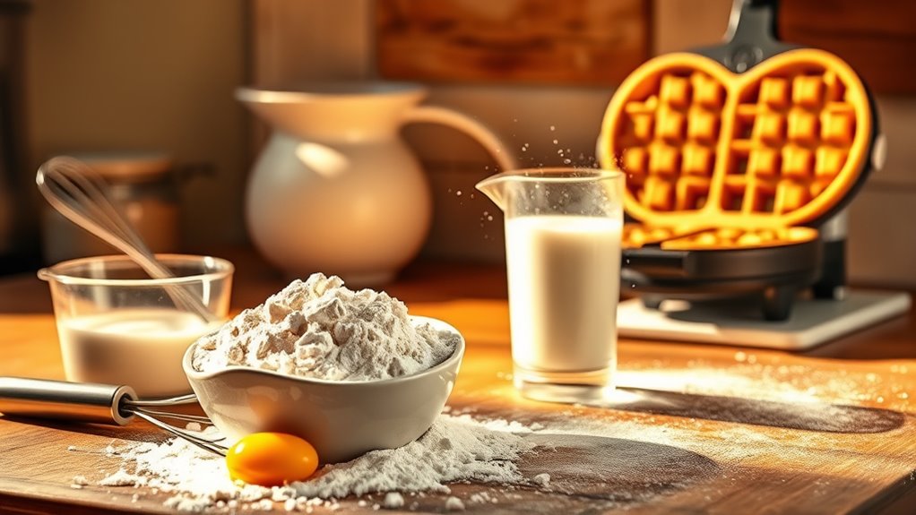 prepare workspace adjust ingredients