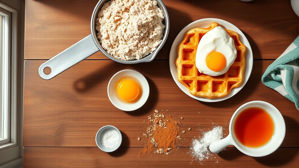 protein waffle ingredient ratios