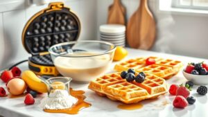 protein waffles recipe steps