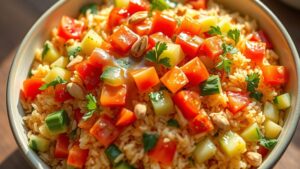 puffed rice salad preparation