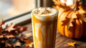 pumpkin cream chai latte