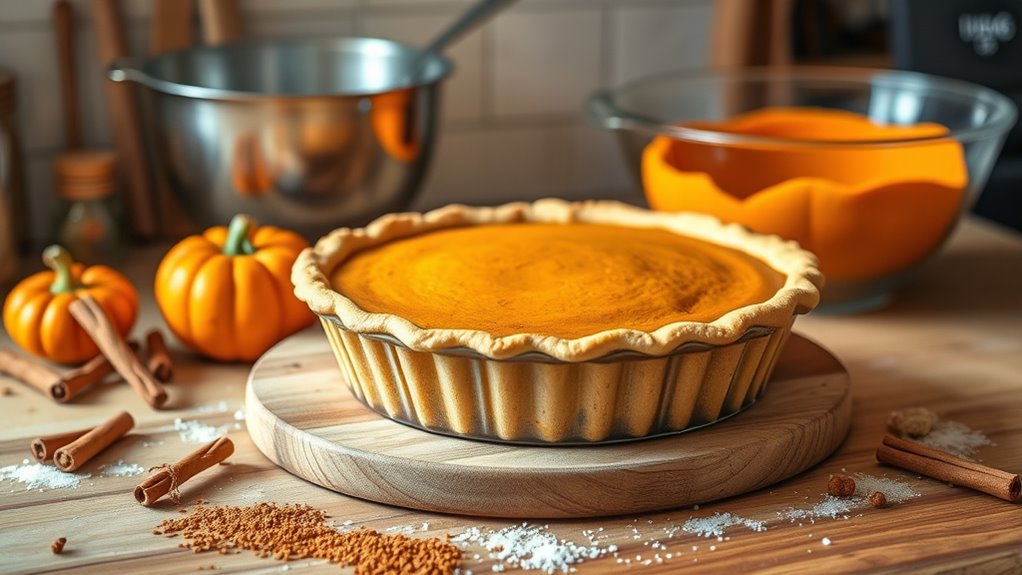 pumpkin pie baking instructions