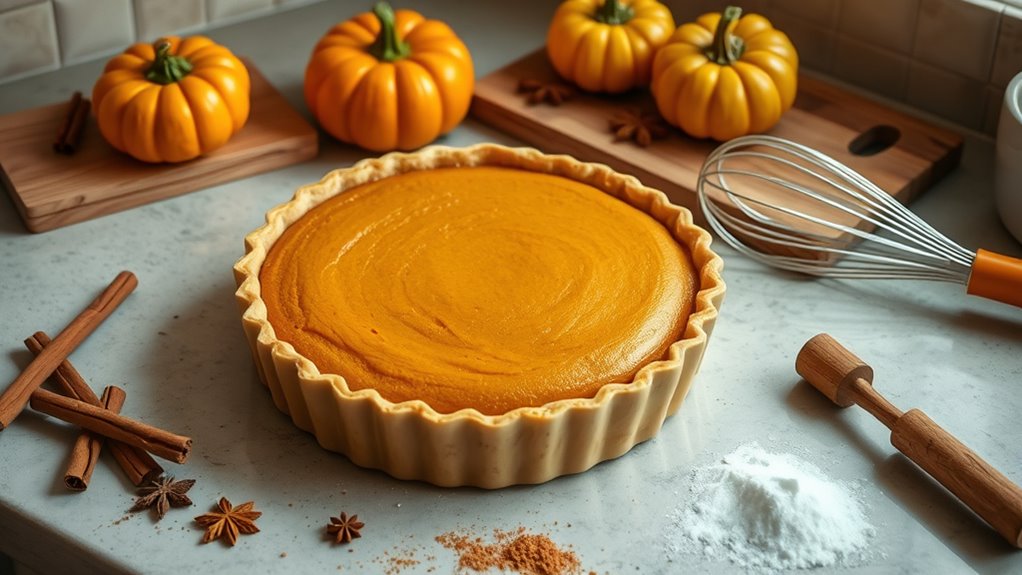 pumpkin pie baking instructions