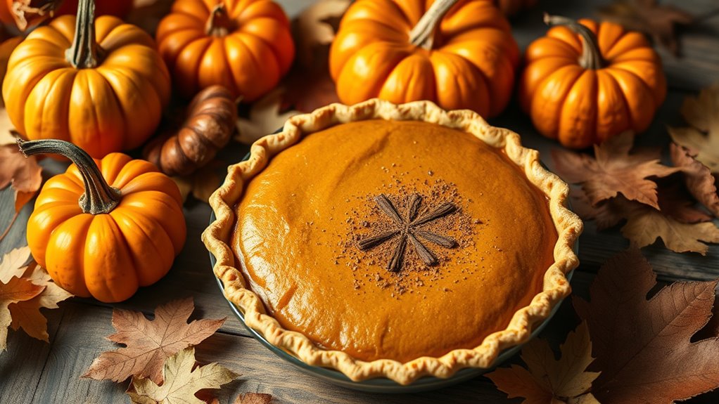 pumpkin pie baking process
