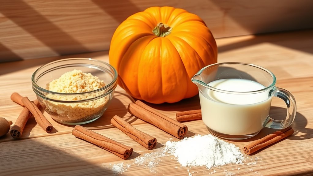 pumpkin pie ingredient essentials