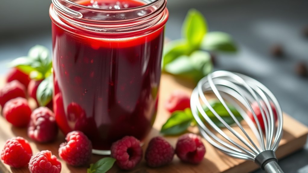 raspberry balsamic dressing preparation