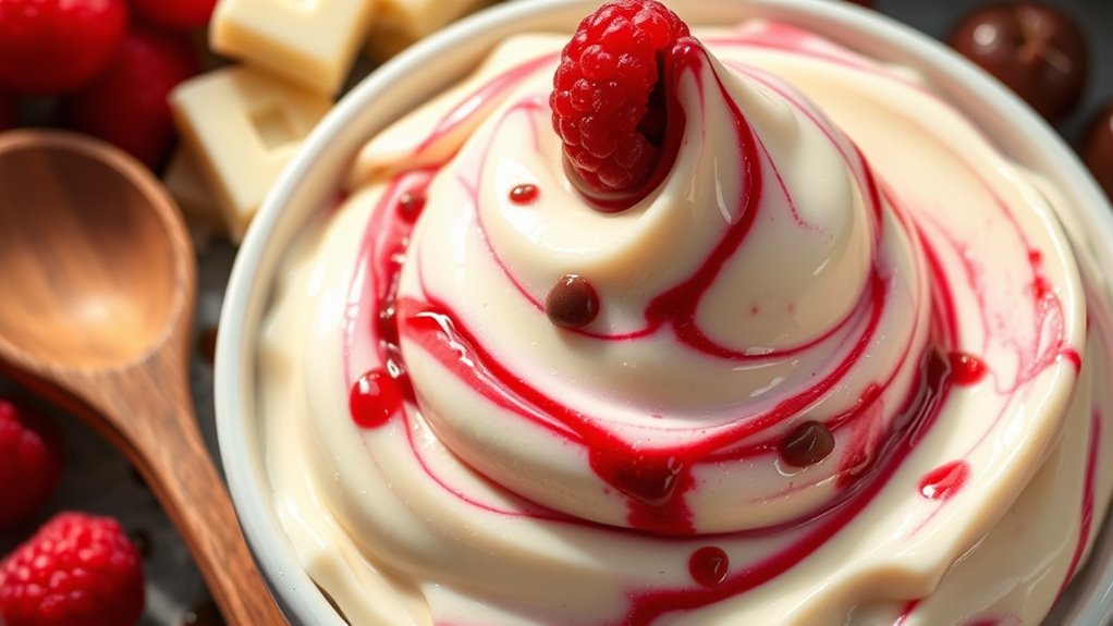 raspberry white chocolate ice cream