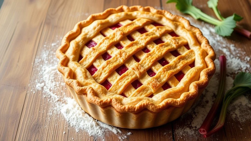 rhubarb pie baking instructions