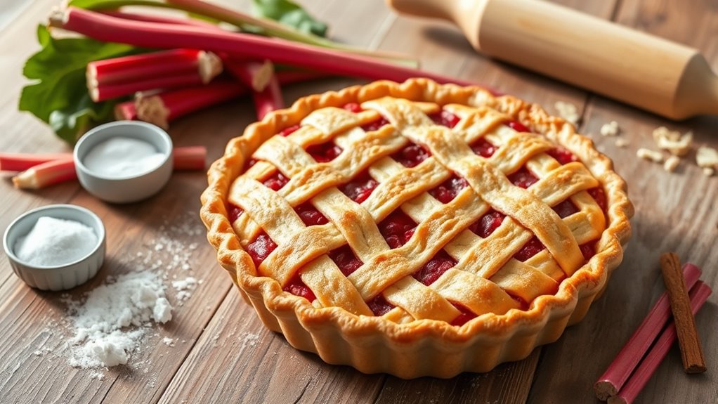 rhubarb pie baking instructions