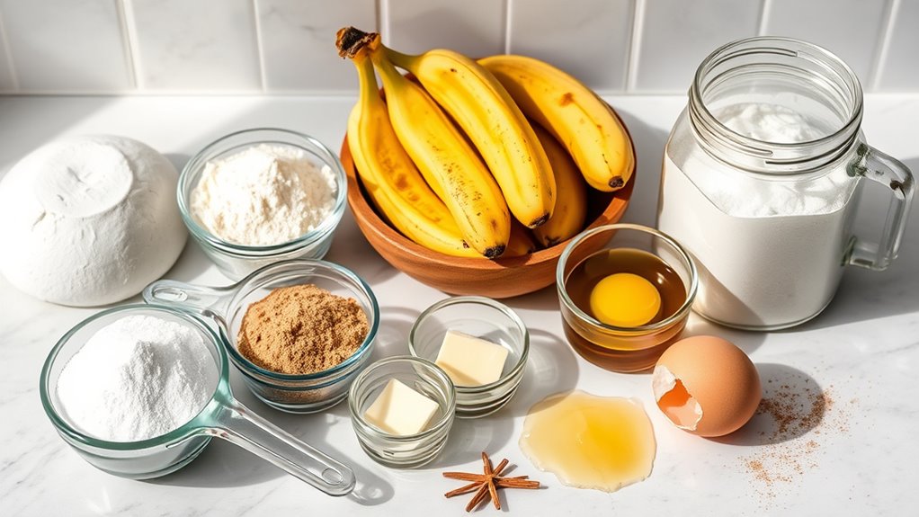 ripe bananas for waffles