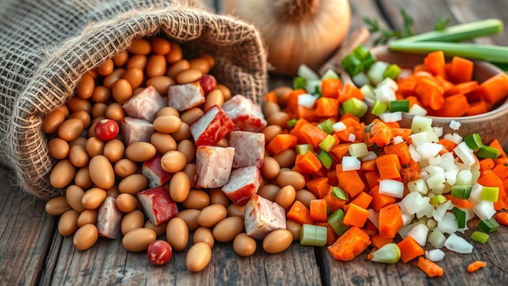 rustic bean and ham stew