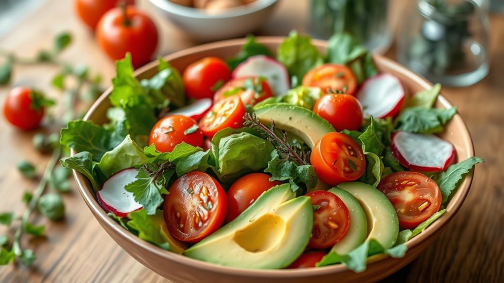 salad preparation and assembly