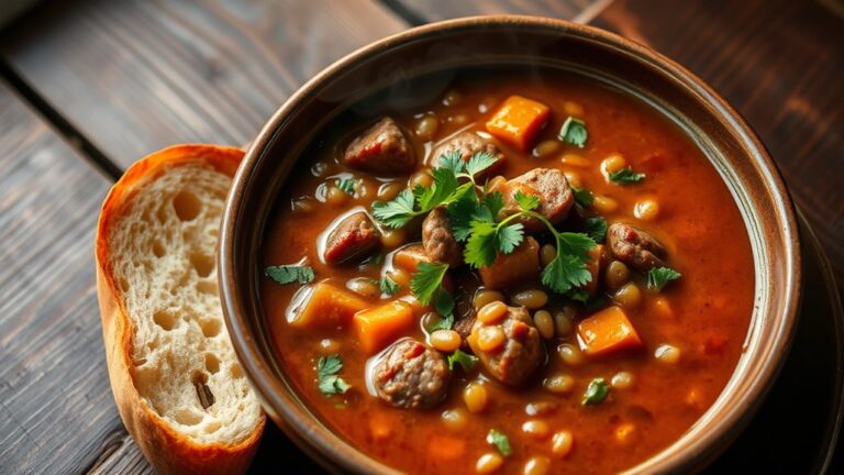 sausage and lentil soup