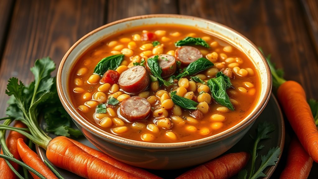 sausage lentil soup ingredients