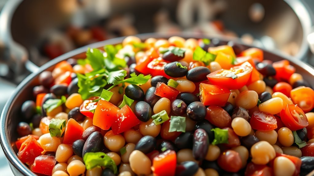saut beans for salad