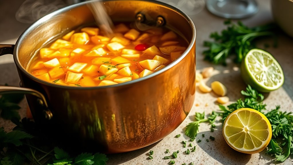 saut simmer balance flavors