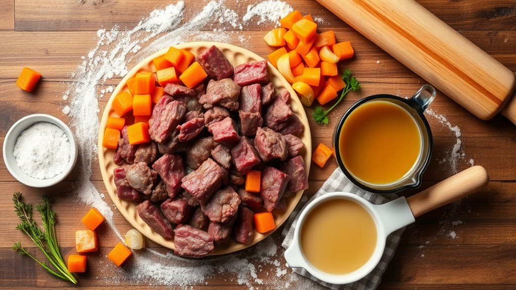 savory meat pie ingredients list