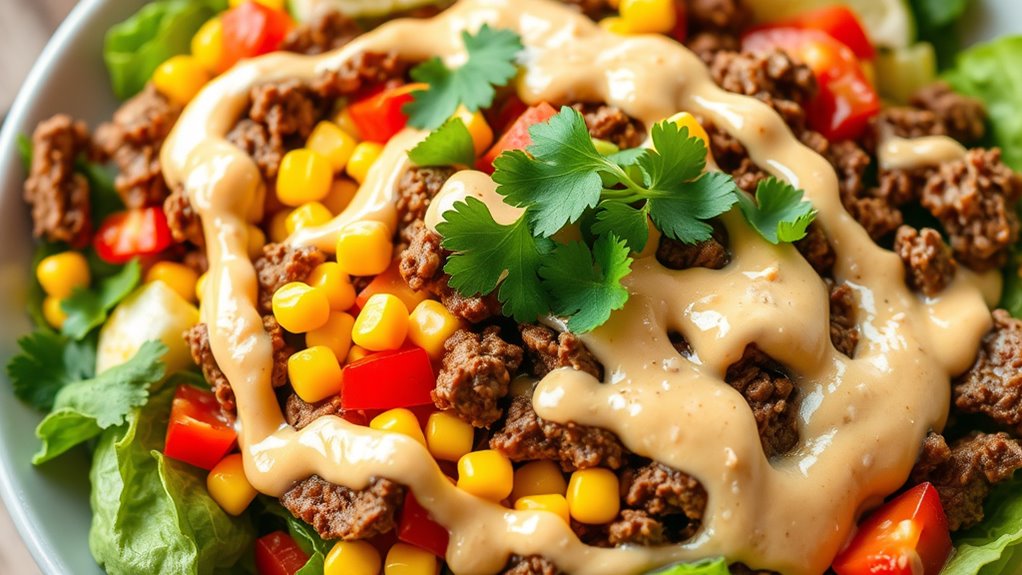 savory skillet taco preparation