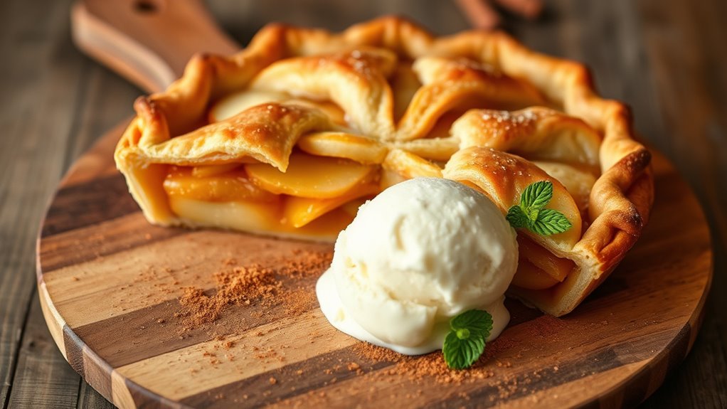 serve apple pie beautifully