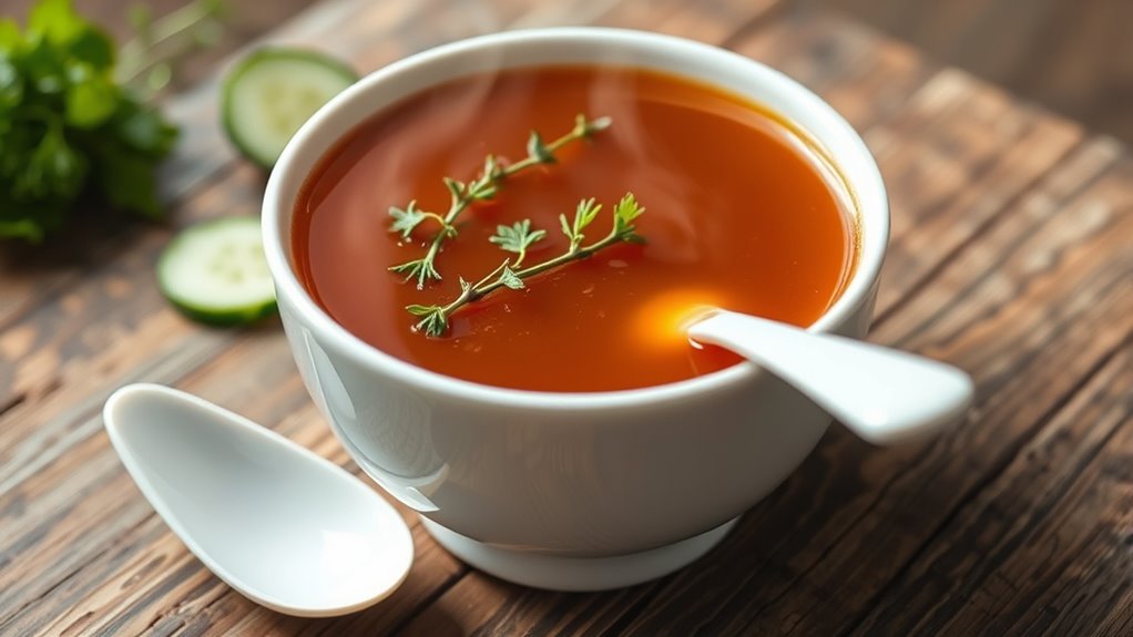 serve broth with intention