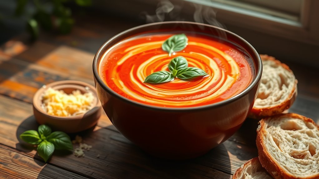 serve dairy free tomato soup
