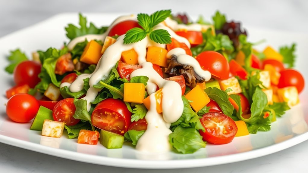 serve fresh layered salads