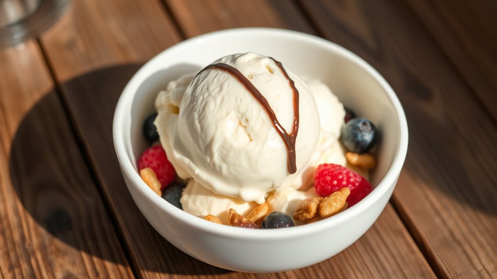 serve ice cream artfully