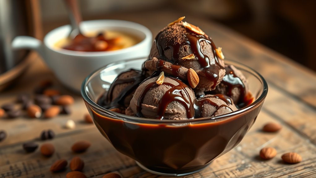 serve ice cream creatively
