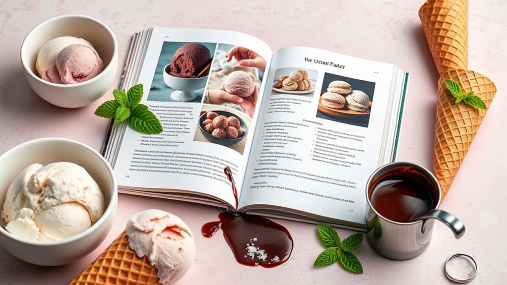 serve ice cream creatively