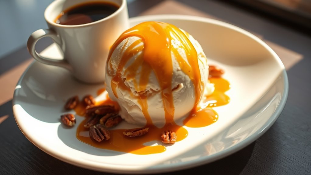 serve ice cream elegantly