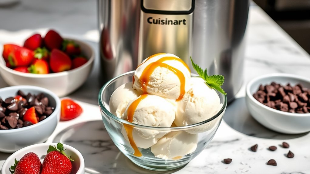 serve ice cream elegantly