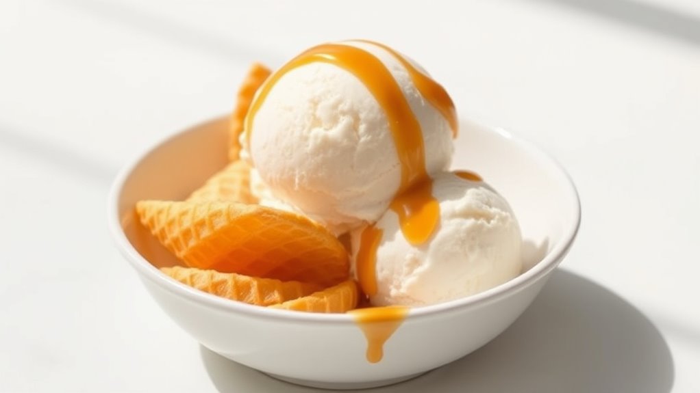 serve ice cream elegantly