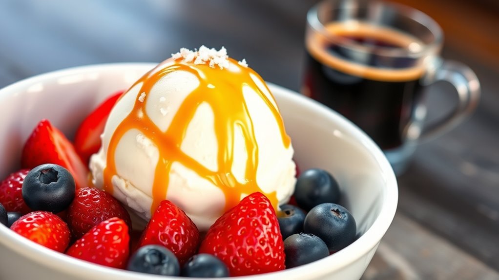 serve ice cream playfully