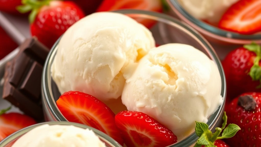 serve ice cream thoughtfully